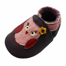 YIHAKIDS Krabbelschuh Babyschuh Lauflernschuh Jungen Mädchen Mokassins Weiche Wildledersohlen Kleinkind Lederschuhe Hausschuhe Lernlaufschuhe 21/22 EU Dunkel Violett Angebot bei HelloDeals