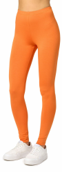 Merry Style Damen Lange Leggings aus Viskose MS10-143 XL Orange Angebot bei HelloDeals