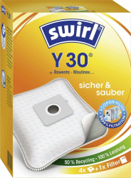 Swirl Y 30 EcoPor Staubsaugerbeutel für Rowenta, Moulinex, 4 Beutel, Blau Angebot bei HelloDeals