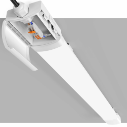 ANTENLICHT LED Feuchtraumleuchte 120CM mit 36W 3960Lumen Kaltlweiß 5000k, Einfache Montage Wannenleuchte Flach Deckenleuchte Feuchtraum Wasserfest IP65 Werkstattlampe für Büro Keller Garage, Weiß Angebot bei HelloDeals