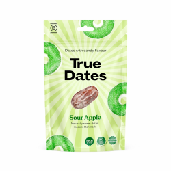 True Dates - Sour Apple | natürlich aromatisierte Datteln | Saurer Apfel-Geschmack | 100 g Angebot bei HelloDeals
