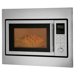 Bomann 3in1 Einbau-Mikrowelle mit Grill und Heißluft, Microwave, 25 L Garraum, 10 Automatikprogramme, Auftaufunktion, inkl. Grillrost und Drehteller (Ø 32 cm), 900 Watt, Edelstahl, MWG 2216 H EB Angebot bei HelloDeals