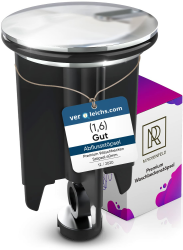 Universal Waschbeckenstöpsel 40mm Chrom Abflussstopfen – aus Messing, universal mit Gummi für Waschbecken im Bad und Bidets - Excenterstopfen - Höhenverstellbar, Rostfrei & Dicht M. ROSENFELD HOME Angebot bei HelloDeals