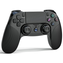Shiptree Wireless Controller für PS4, Game Controller Kompatibel mit PS4/Pro/Slim/PC mit Dual Vibration/6-Achsen Gyro Sensor/Touchpanel - Schwarz Angebot bei HelloDeals