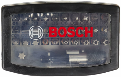 Bosch 32tlg. Schrauberbit Set Extra Hart (Kreuzschlitz-, Pozidriv-, Hex-, T-, TH-, S-Bit, Zubehör Bohrschrauber und Schraubendreher) Angebot bei HelloDeals