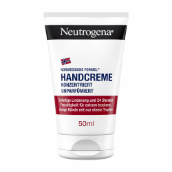 Neutrogena Konzentrierte unparfümierte Handcreme (50 ml), beruhigende Handcreme für sehr trockene Hände, spendet intensive Feuchtigkeit mit Glycerin, für empfindliche Haut geeignet Angebot bei HelloDeals