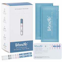Wondfo Ovulationstest 20x LH 0-65mIU/ml Kontinuierliche Vorhersage der Ovulationstage Fruchtbarkeitsteststreifen Quantitative Ovulationstests für Frauen zu Hause Pinpoint 2 Peak Fruchtbarkeit Tage Angebot bei HelloDeals