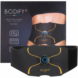 Bodify® EMS Bauchtrainer Pro - Gezielte Stimulation der Bauch Muskulatur! - Muskelaufbau - Bauchtrainer - Stimulationsgerät Bauch Muskeln - Bauchmuskeltrainer für Männer und Frauen Das ORIGINAL Angebot bei HelloDeals