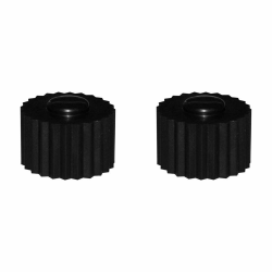 cyclingcolors 2 x Dynamo-Laufrolle aus Gummi, Durchmesser 18 – 23 mm, Kugellager, Reifen-Aufsatz Angebot bei HelloDeals