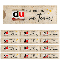 BOFUNX 12pcs du bist wichtig im Team Geschenke für Schokolade Hülle Filz Geschenk Verpackung Team Geschenk Rücktritt Geschenk Mitarbeiter Geschenk Angebot bei HelloDeals