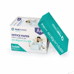 FairToner Druckerpapier standard Kopierpapier (5x 500) für Inkjet und Laserdrucker geeignet, 2.500 Blatt 80g A4 Office Paper weiß Angebot bei HelloDeals