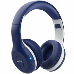 EarFun Bluetooth Kopfhörer Kinder, 85/94dB Lautstärkeregelung, HiFi Sound, HD-Mikrofon, 40 Std Akku, Faltbare, Einstellbar, Kopfhörer Kabellos Bluetooth Kinder für Schule/Reise, Blau Angebot bei HelloDeals