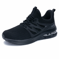 MAFEKE Herren Sneaker Laufschuhe Sportschuhe Herren Atmungsaktive Leichte Turnschuhe Trailrunning Schuhe männer für Walking Gym Workout Freizeitschuhe Running Schuhe Size 40-47 EU 42 EU Allesschwarz Angebot bei HelloDeals