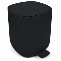 YourCasa Mülleimer Bad [5L] - Elegantes Design - Badeimer - Kosmetikeimer Badezimmer Klein - Badmülleimer mit Deckel und Softclose – Abfalleimer Toilette WC - herausnehmbaren Inneneimer (Schwarz) Angebot bei HelloDeals