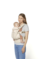Ergobaby Omni Breeze Babytrage für Neugeborene ab Geburt bis 20kg, 4 Positionen SoftFlex Mesh Ergonomische Babybauchtrage Rückentrage Baby-Tragetasche, Natural Beige Angebot bei HelloDeals