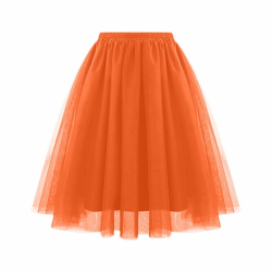 Tüllrock Damen 50Er Rock Retro Ballet Tanzrock 3 Lagig Tüll Ballett Tütü Rockabilly Petticoat Unterrock Tanzkleid Ballkleid Abendkleid Gelegenheit Zubehör Karneval Cosplay L 001 Orange Angebot bei HelloDeals