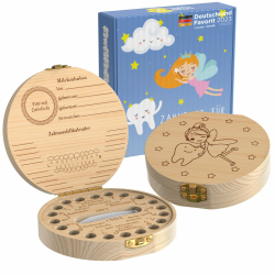 LumeeStar® Zahndose Milchzähne mit Namen zum Aufstellen | Zahnbox für Milchzähne Mädchen mit Display Funktion | Erinnerungsbox Baby Geschenke zur Geburt Angebot bei HelloDeals