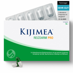 Kijimea® Reizdarm PRO | Klinisch belegte Wirksamkeit bei allen Reizdarmbeschwerden wie Durchfall, Bauchschmerzen, Blähungen & Verstopfung | Reizdarm Kapseln mit Bifido Bakterienkulturen | 14 Kapseln Angebot bei HelloDeals