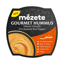 Mezete Original Hummus mit Sonnengetrockneten gerösteter Paprika – Vegan & Glutenfrei 1x 215g Angebot bei HelloDeals