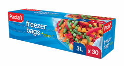 Paclan Gefrierbeutel, 3 ltr (30er Pack) Transparent Angebot bei HelloDeals