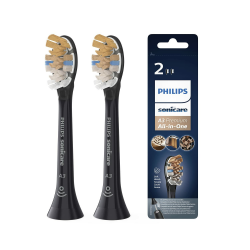 Philips Sonicare Original A3 Premium All-in-One Standard Schallzahnbürstenköpfe - 2er-Pack in Schwarz (Modell HX9092/11) Angebot bei HelloDeals