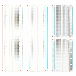 ELEGOO 2er 830 und 400 Pin Breadboard Brotschneidebrett Solderless Prototype PCB Board Kit Elektronik Steckbrett Experimentierboard 4 Stromschienen für Arduino Jumper Kabel Angebot bei HelloDeals