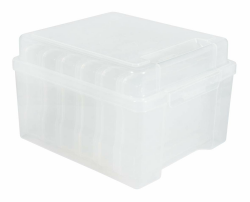 Rayher 39572000 Aufbewahrungsbox mit 6 Innenboxen, transparent, 21 x 18,5 x 14 cm, zum Sortieren und Ordnen Angebot bei HelloDeals