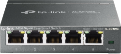 TP-Link TL-SG105E 5-Ports Gigabit Easy Smart Managed Netzwerk Switch(Plug-and-Play,Metallgehäuse, QoS, IGMP-Snooping,LAN Verteiler, zentrales Management, energieeffizient)schwarz metallic Angebot bei HelloDeals