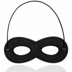 TK Gruppe Timo Klingler Kostümheld® Bandit Augenmaske schwarz, Einbrecher Maske für Kinder & Erwachsene an Fasching & Karneval (Mengenauswahl) 1x Angebot bei HelloDeals