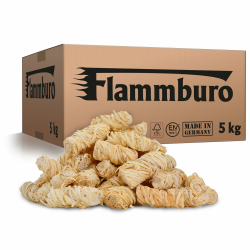 FLAMMBURO (5kg = ca. 400 Stück) Anzündwolle für Kamin, Ofen und Grill – Ökologischer Holzanzünder, Kaminanzünder, Grillanzünder, Anzünder Holzwolle Varianten: (3kg) / (10kg) / (15kg) Angebot bei HelloDeals