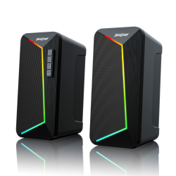 SOULION R40 Computer Lautsprecher, 2.0 USB-betriebene, Beleuchtung für PC mit Lautstärkeregler Taste, Bluetooth 5.3, Surround Sound für Laptop,Tablets,Smartphone Angebot bei HelloDeals