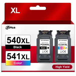 CanPick 540XL 541XL Multipack Ersatz für Canon Druckerpatronen 540 541 XL Schwarz Color PG 540 PG-540 CL 541 für Canon Pixma TS5150 MG3600 MG3650S MG3650 MG4250 MX475 TS5100 MG3150 MG3500 MG4200 MX535 Angebot bei HelloDeals