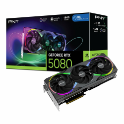 PNY GeForce RTX™ 5080 16GB ARGB OC Triple Fan Grafikkarte DLSS 4 Angebot bei HelloDeals