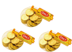 Only Schokoladenmünzen Goldmünzen Piratenschatz Münzen Geld Schokolade 3x100g Angebot bei HelloDeals