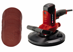 Einhell Trockenbauschleifer TC-DWS 225 (1220 W, Schleifteller mit Bürstenkranz, integrierte Staubabsaugung, inkl. 6x Ø 225 mm Schleifpapier) Angebot bei HelloDeals