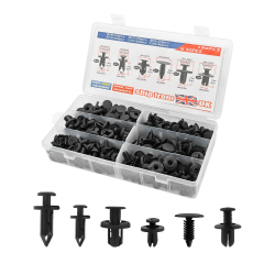 JNNJ 190 Pcs Auto-Befestigungsclips, Kunststoff-Spreiznieten, Karosserie-Clips, Stoßfänger-Verstärkungsclips, Universal-Kunststoff-Clipsatz für Automobile Angebot bei HelloDeals