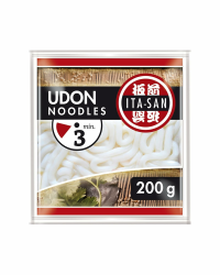 ITA-SAN Udon Nudeln, gekocht, schnelle und einfache Zubereitung, für Udon Nudelsuppe und weitere asiatische Gerichte, vegetarisch, 1 x 200 g Angebot bei HelloDeals