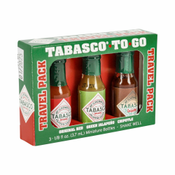 Tabasco To Go Travel Pack - 3 Bottles 3.7ml - Contains: Original Red Sauce, Green Jalapeño Sauce and Chipotle Sauce Angebot bei HelloDeals