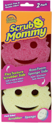Scrub Daddy Scrub Mommy Putzschwamm, Topfreiniger Küchenschwämme, Putzmittel mit Texturveränderung, kratzfreier Spülschwamm, geruchsresistenter Smiley Schwamm, Geschirrschwamm - 2er-Pack Rosa Angebot bei HelloDeals