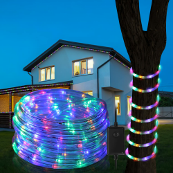 Herrselsam Lichterschlauch Außen 10M 240 LEDS Lichtschlauch Bunt 8 Modi Wasserfest Lichterkette mit Memory-Funktion Strombetrieben für Garten Fest Weihnachten Hochzeit Angebot bei HelloDeals