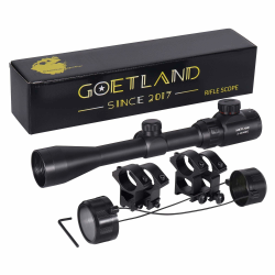 Goetland Gewehr Zielfernrohr 3-9x40 EG Airsoft Rot Grün Fadenkreuz mit Montage Ringe SFP für Taktische Jagd Armbrust Luftgewehr Sportschützen Angebot bei HelloDeals