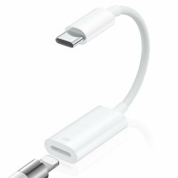 AXFEE USB C auf Light-ning Kopfhörer Adapter, Typ C auf Light-ning Audio Adapter für i-Phone 15 i-Pad Air i-Pad Mini 6 MacBook, Galaxy S22 ULT, 3-in-1 Lade/Datenübertragungs/Audio Adapter Angebot bei HelloDeals