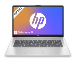 HP Laptop / 17,3" FHD Display / Intel Core i5-1334U / 16 GB DDR4 RAM / 256 GB SSD / Intel Iris Xᵉ-Grafikkarte / Windows 11 / QWERTZ / Silber Angebot bei HelloDeals