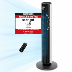 Levoit Turmventilator für Schlafzimmer, 7,5m/s starker 23W energiesparender Ventilator, 25dB sehr leiser Säulenventilator mit Fernbedienung, 12 Geschwindigkeiten 4 Modi, Weiß Angebot bei HelloDeals