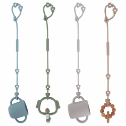 REOEWE Cup Catcher,Sicherheitsgurte Für Spielzeug, Trinkbecher Halteriemen Für Kinderwagen Hochstuhl Autositz Fechten, Aus Lebensmittelqualität Silikon, BPA-frei, 4er-Pack Angebot bei HelloDeals
