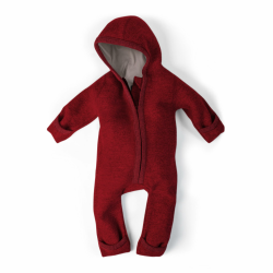Ehrenkind® WALKOVERALL | Baby Wollwalk-Overalls aus Natur Schurwolle mit Reißverschluss | Walk Wolle Woll-Anzug für Kleinkind und Baby | Babyoverall Winter | Baby Winteroverall 86-92 Rot Angebot bei HelloDeals