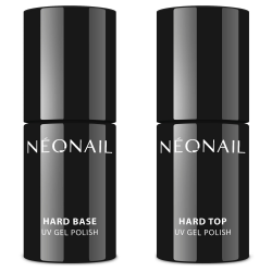 NEONAIL UV Set Hard Base ml und Hard Top 7,2 ml - UV Nagellack - Unterlack - Überlack - Top Coat - Base Coat - Gel Nägel UV - Nageldesign Angebot bei HelloDeals