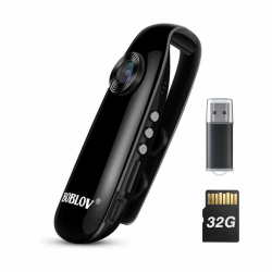 BOBLOV 007 Mini Kamera, 1080P Full HD Bodycam, Körperkamera, Camcorder Für Polizei/Motorrad/Fahrrad/Sport (007 mit 32GB TF Karte) Angebot bei HelloDeals
