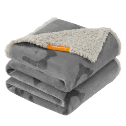 Feandrea wasserdichte Hundedecke, Sherpa Fleece Haustier Decke für mittelgroße und große Hunde, Katzen, 152 x 127 cm, XL, maschinenwaschbar, beidseitiger Sofabezug-Schutz, grau PPB060G01 Angebot bei HelloDeals