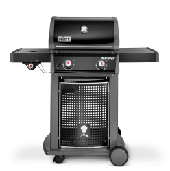 Weber Spirit E-220 Classic Gasgrill, 2 Brenner + Seitenkocher, 52 x 45cm Grillfläche, Warmhalterost, Deckelthermometer, abklappbarer Seitentisch (rechts), 4 Räder - Schwarz (46015079) Angebot bei HelloDeals